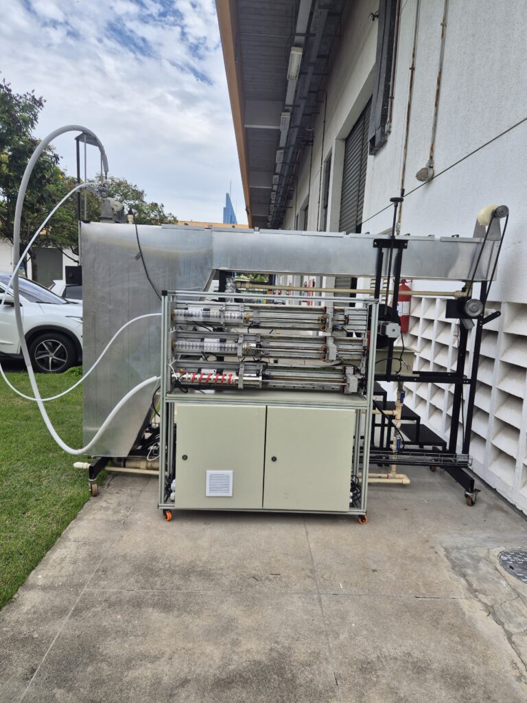 Equipamento de produção de membranas de fibras ocas