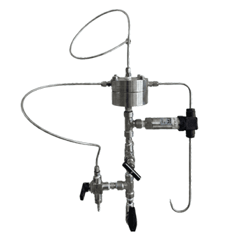 Sistemas Permeação de gases puros, Desenvolvido para caracterização de membranas, permitindo a avaliação de permeabilidade