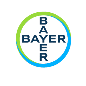 Logo da Bayer empresa global do setor químico e farmacêutico parceira da PAM Membranas Seletivas