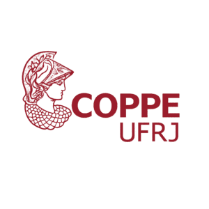 Logo da COPPE UFRJ em vermelho representando instituto de engenharia e pesquisa da Universidade Federal do Rio de Janeiro