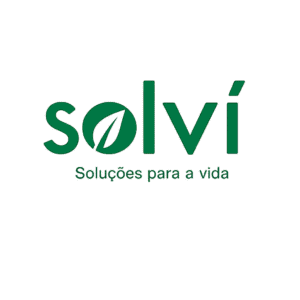 Logo da Solví empresa brasileira de soluções ambientais parceira da PAM Membranas Seletivas